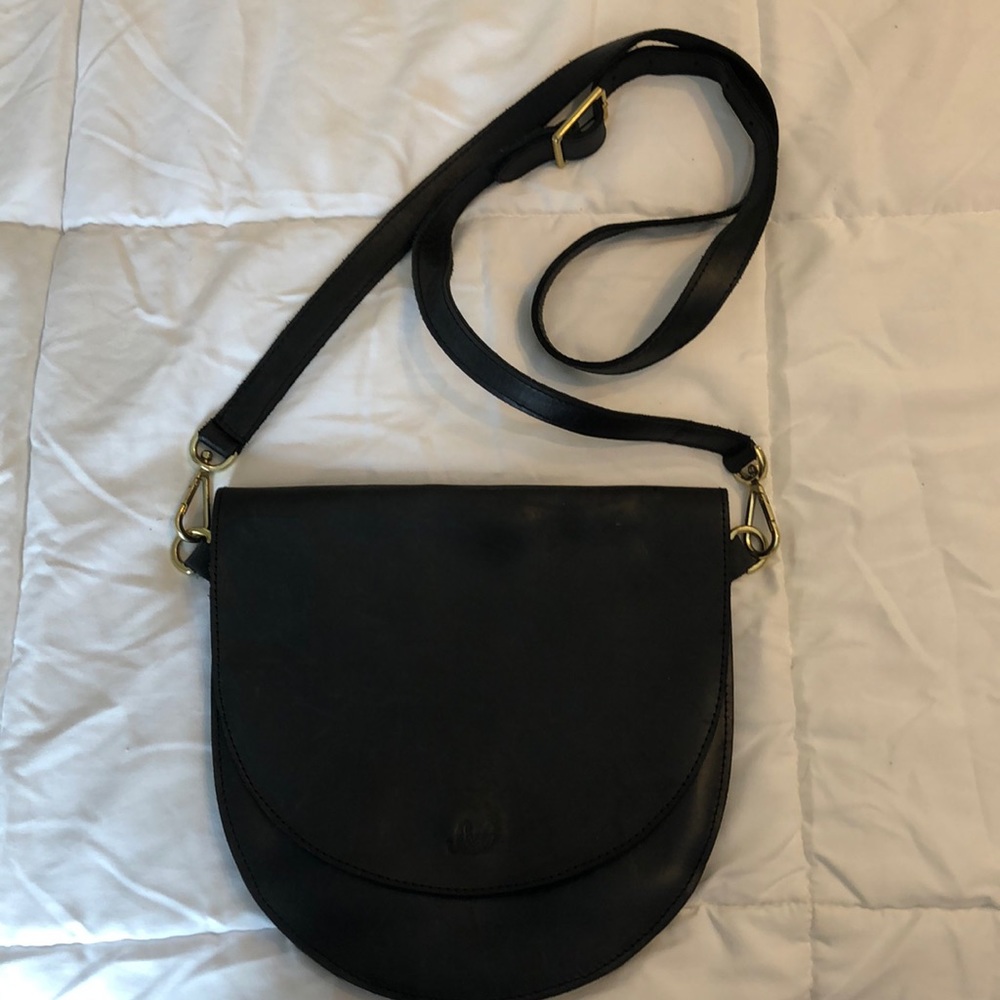 Sseko Half Moon Black Crossbody